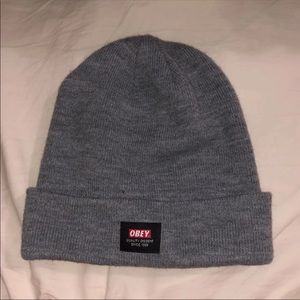 Obey Grey Beanie